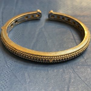 Judith Ripka Amethyst Color Stone Cuff bracelet